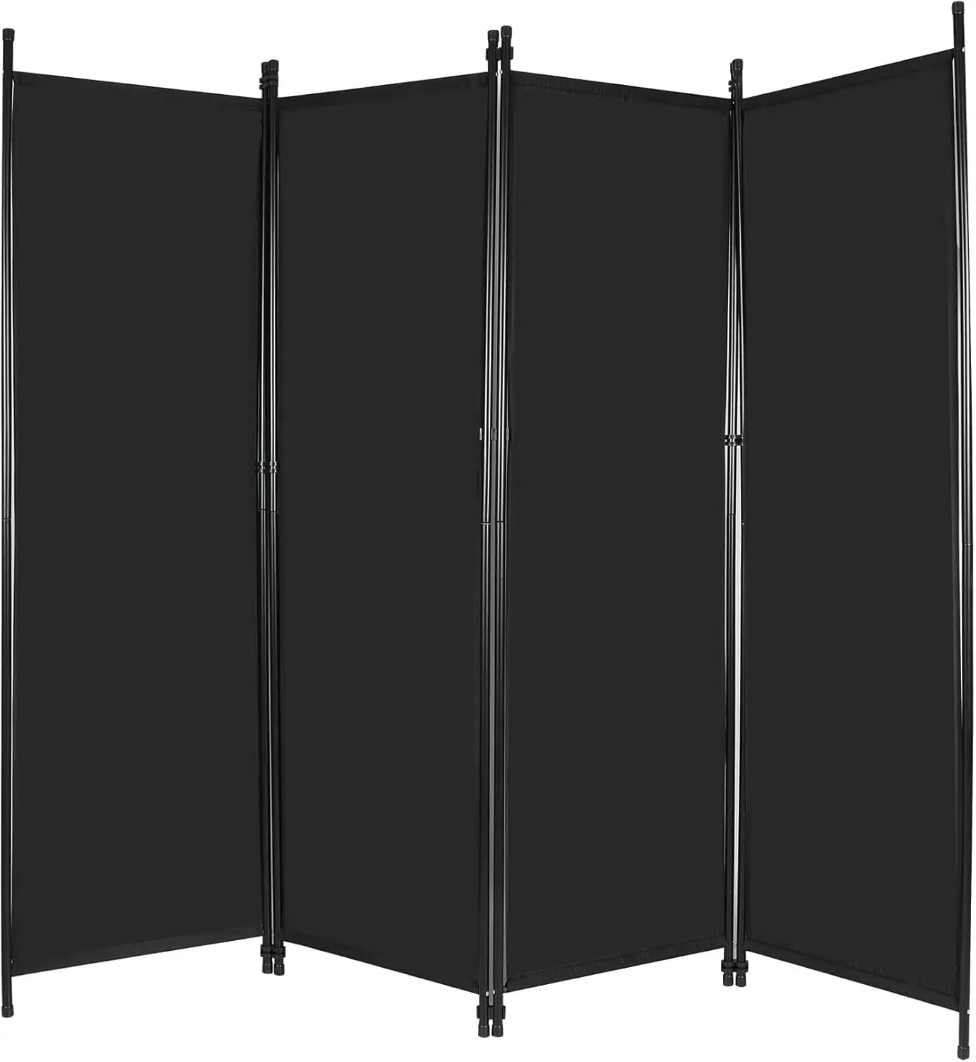 

4 Panel Folding Room Divider, 6.7FT Wide Tall Portable Privacy Screen, Indoor Outdoor Room Partition Wall Dividers for B