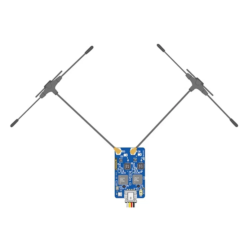 

A45F-900/2400 Двухдиапазонный приемник Gemini RX ELRS Двухдиапазонный приемник Gemini для RC FPV Racing БПЛА на большие расстояния с фиксированным крылом
