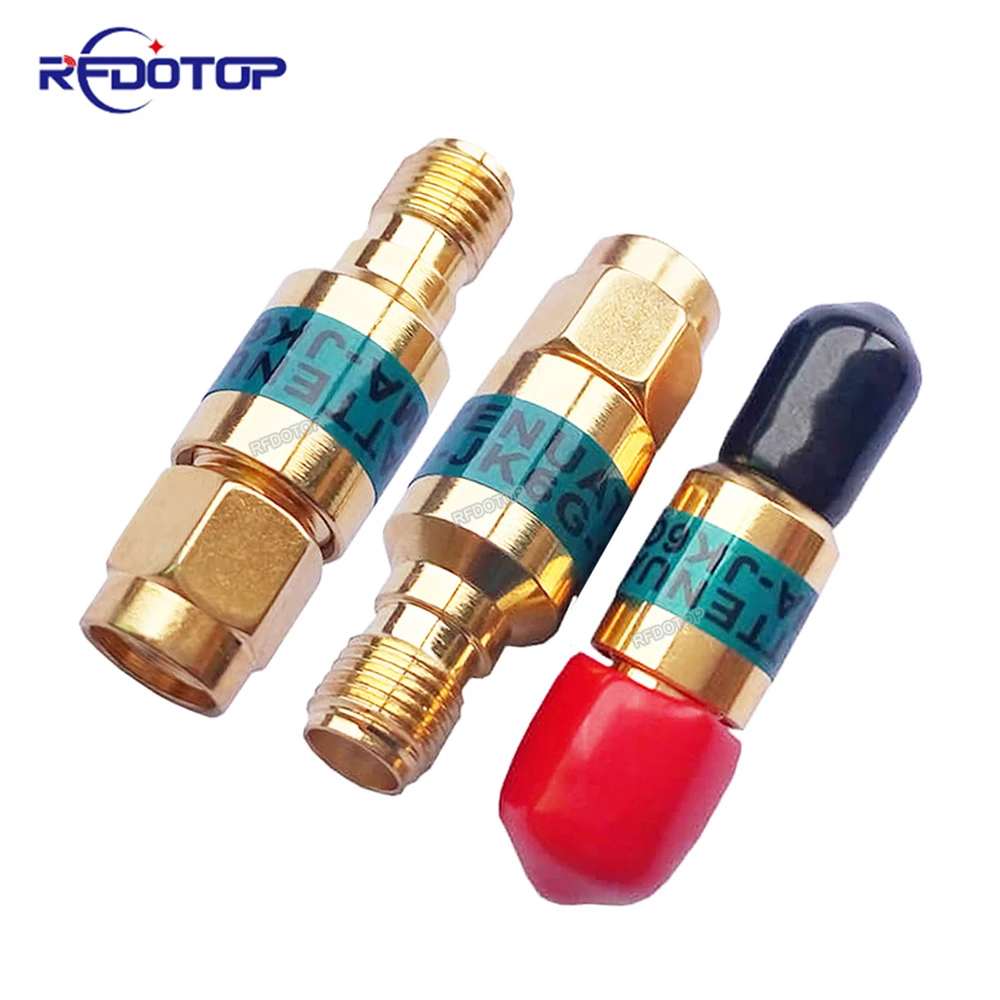 SMA Male Plug to SMA Female 2W DC-6GHz Coaxial RF Attenuator,1/2/3/5/6/10/15/20/30db Attenuator,SMA Fixed Connectors Gold Plated