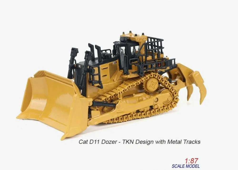 

DM 1 87 Cat D11 Dozer TKN Design с металлическими гусеницами в масштабе HO от Diecast Masters 85777 для коллекции в подарок