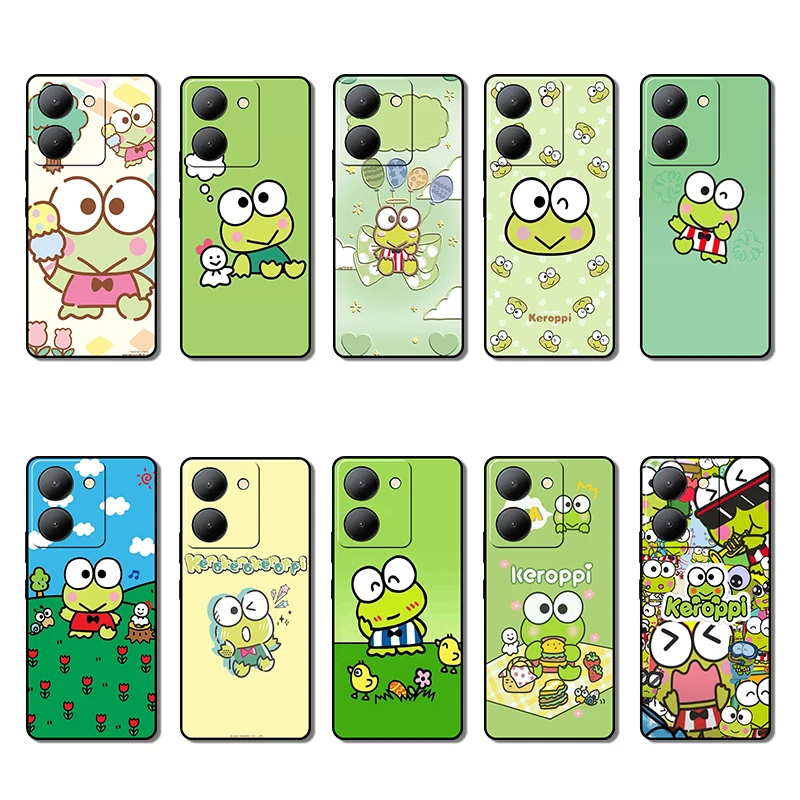 VIVO Y03 Y30T Y18 Y18S Y18E T3 Y37M Y19S Y28 V40 PRO Z9 lite Kero Kero Keroppi Creative Design Soft Case Phone Case