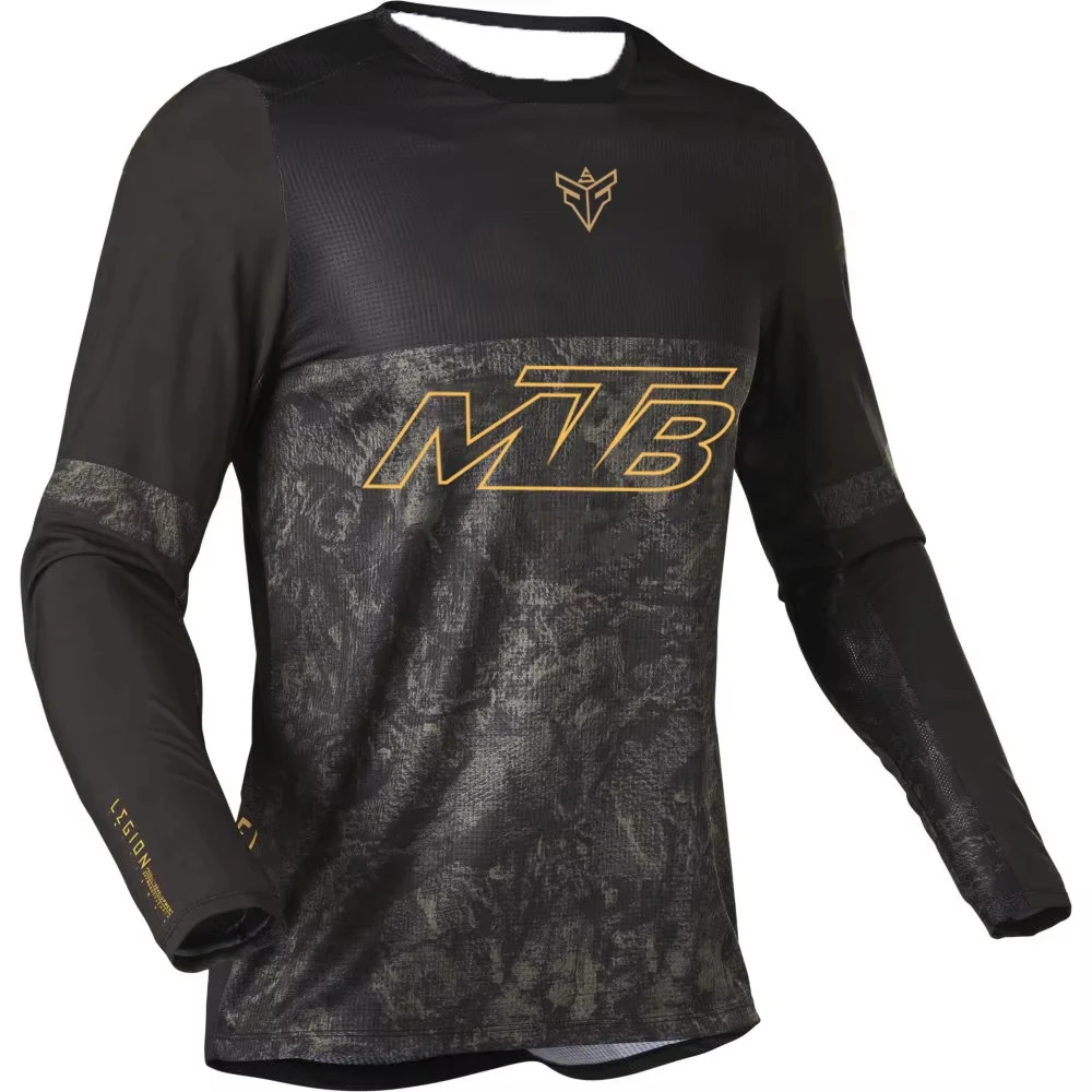 Langarm-Motocross-Trikots für Herren, Downhill-MTB-Mountainbike-Shirts, Offroad-DH-Radsportbekleidung, Familien-Outfits – Detail 4
