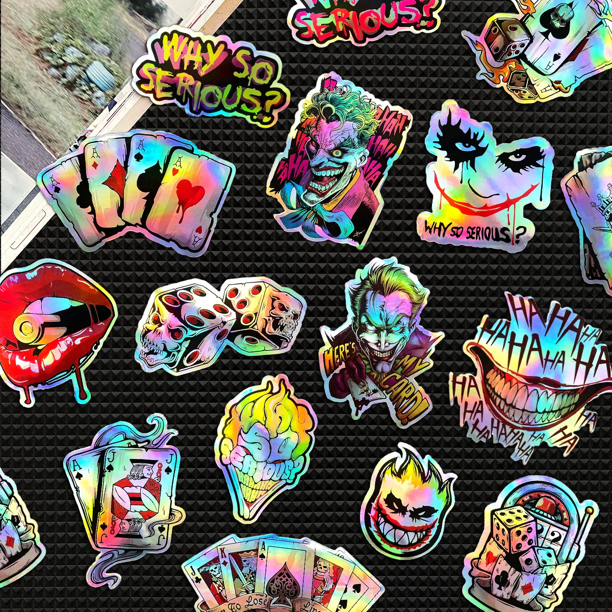 30PCS Motorcycle Stickers Car Moto Helmet Tank Racing Joker Retro Poker Decal Accessories For Royal-Enfield Voge Kawasaki Yamaha