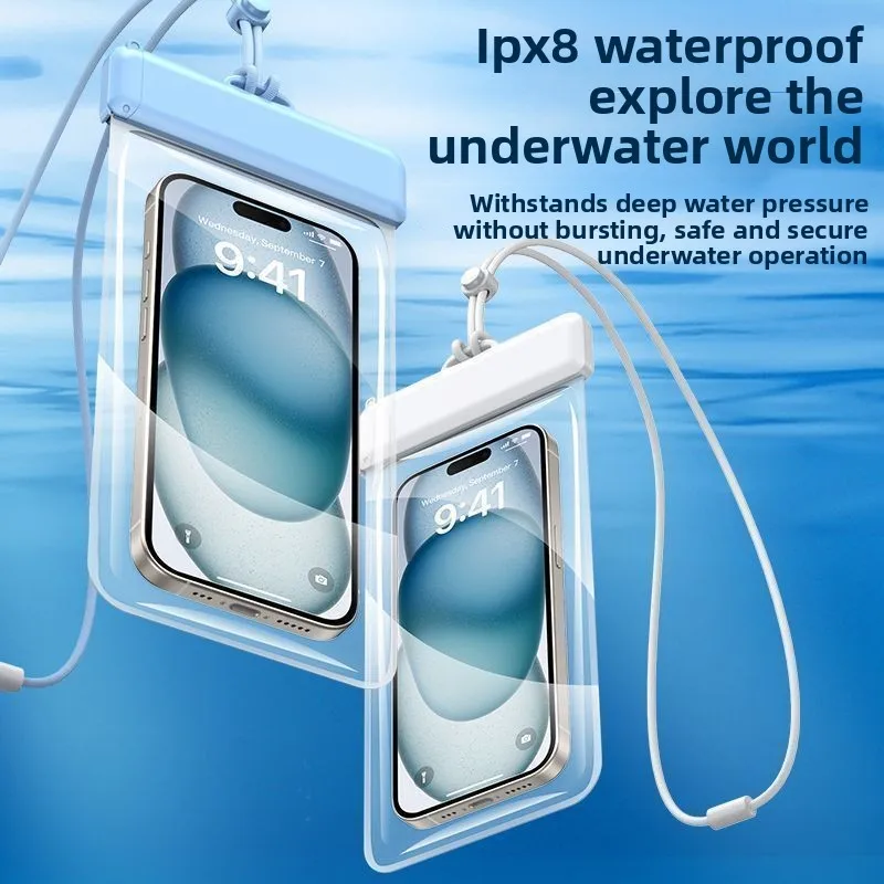 Bolsa impermeable para teléfono móvil con pantalla táctil para natación de conductor para llevar, bolsa sellada para Rafting a prueba de lluvia, buceo impermeable