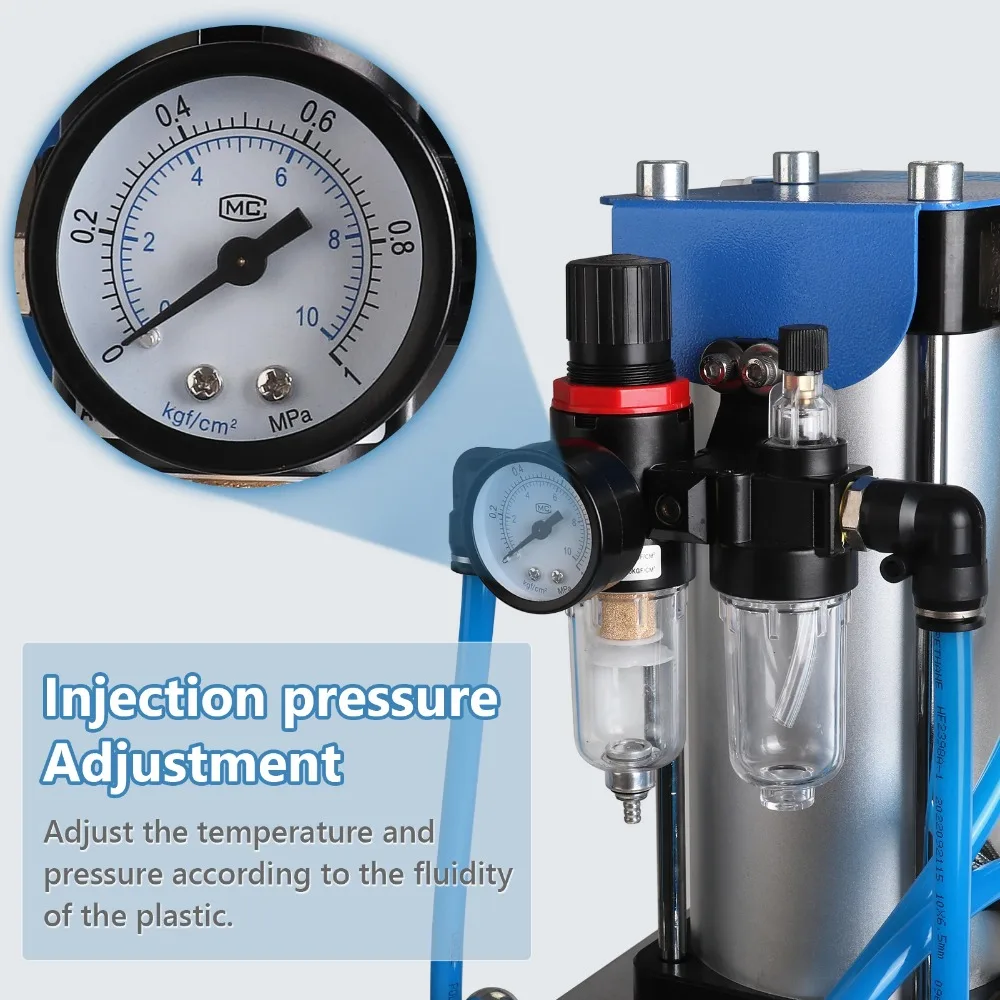 20g Vertical Injection Molding Machine Desktop Polymer Plastic Injection Molding Machine USB Power Switch Plug Molding Machine