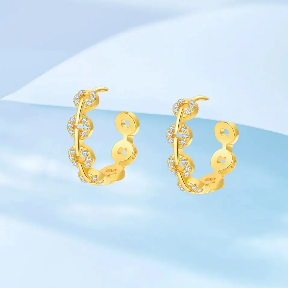 

Золотые простые геометрические серьги-багеты для женщин, серьги-кольца из стерлингового серебра 925 пробы, ювелирные изделия, подарки на выпускной и день рождения для девушек