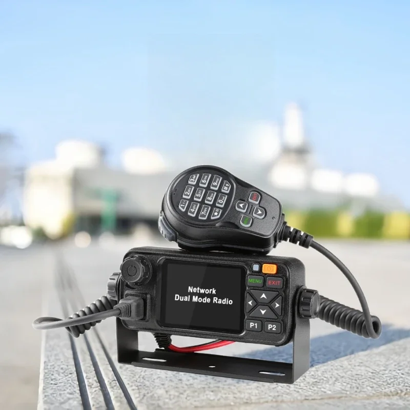 

10W Dual Mode 4G LTE+Analog UHF Car Radio Two Way Walkie Talkie with 5000km Range Linux OS Noise Cancelling Intercom GPS Support