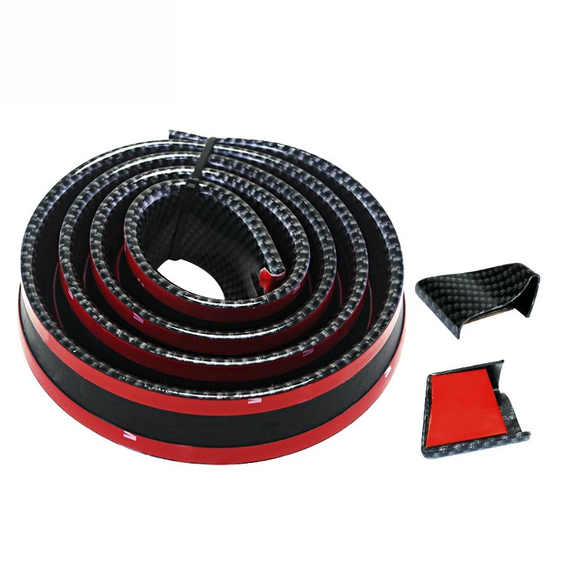 

Universal Car 1.5M Carbon Fiber Rear Spoiler Lip Strip Self-Adhesive DIY Installation Exterior Styling Upgrade Auto Accessories