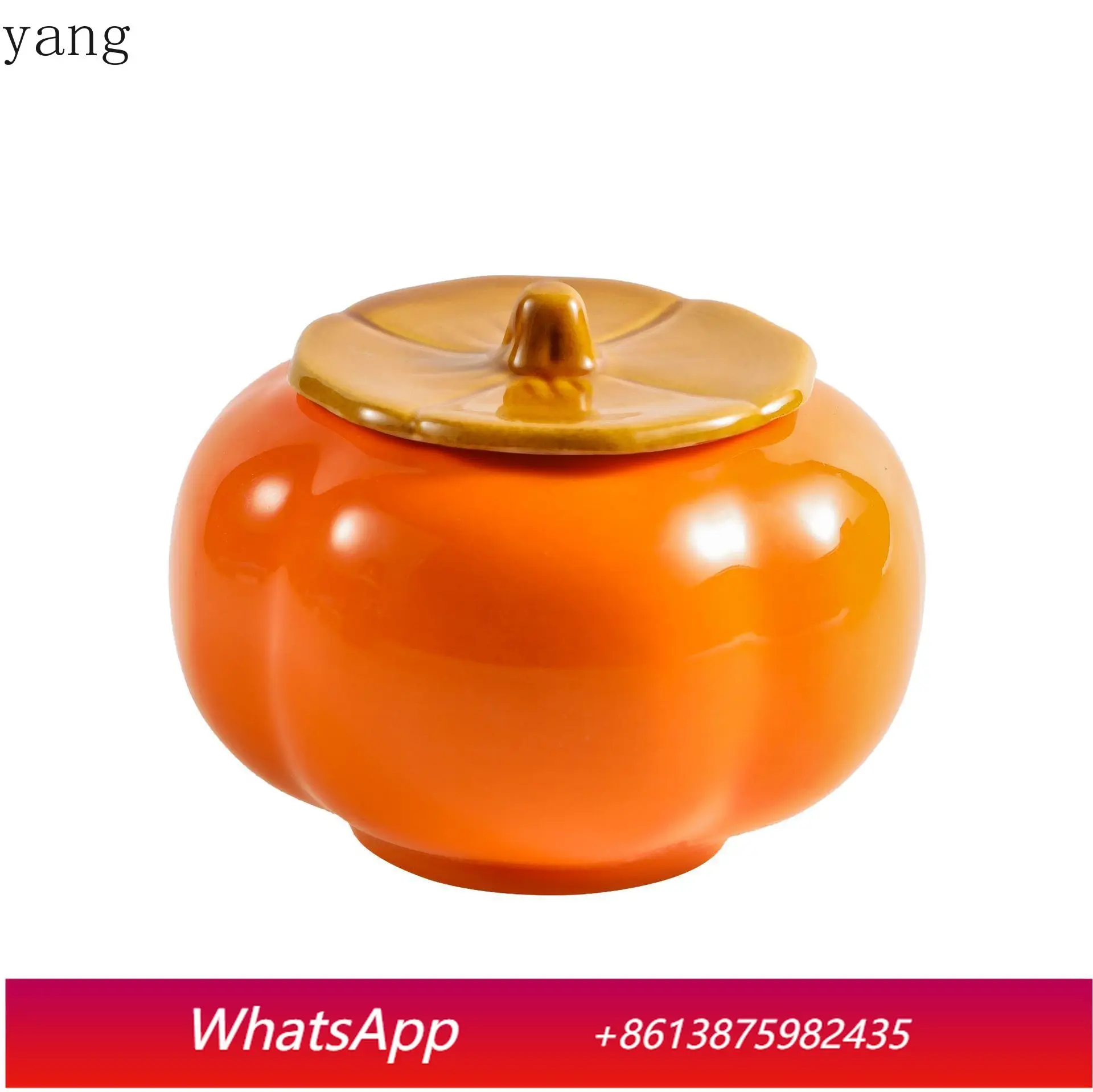 CX ceramic jar petal scented candle creative persimmon home fragrance ornament