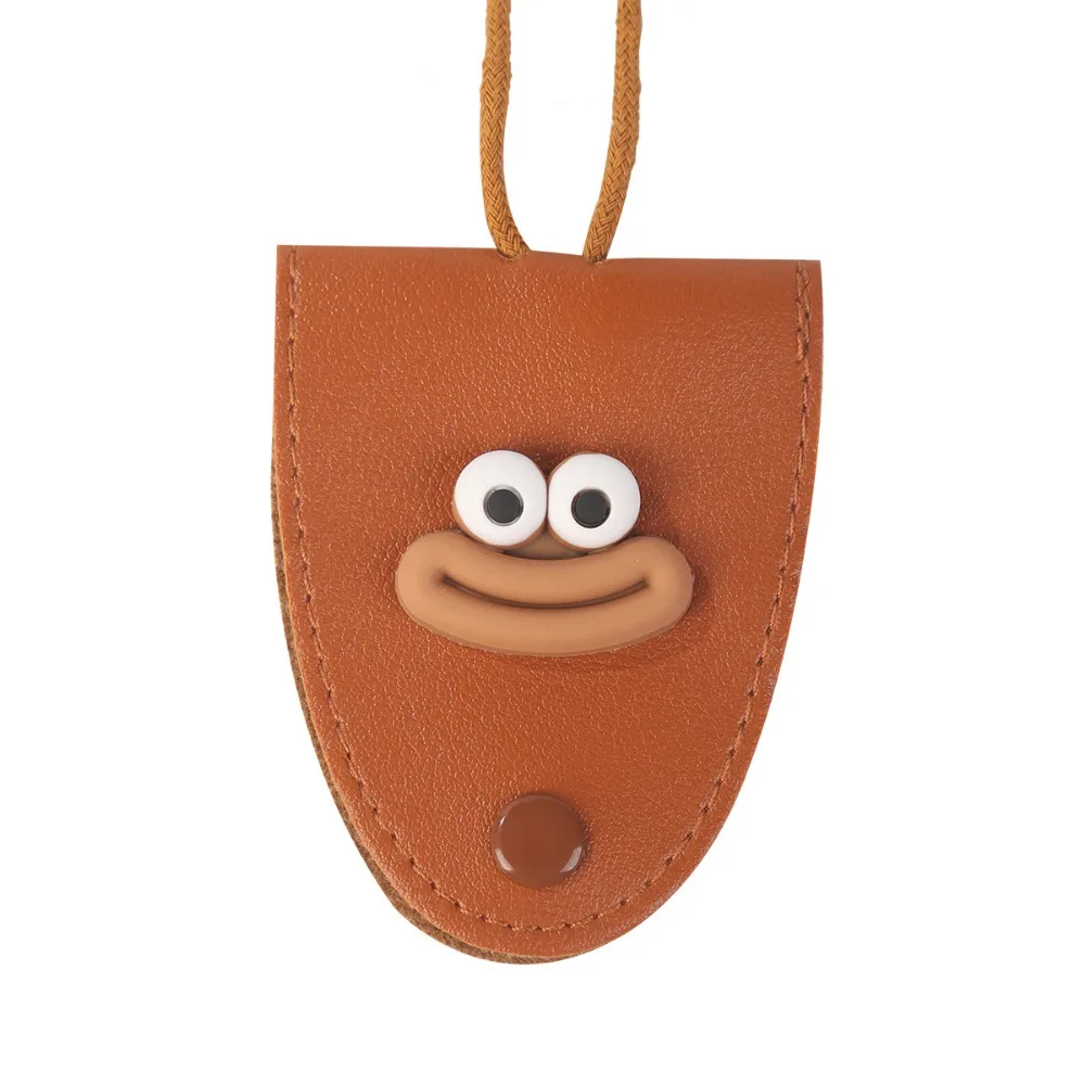 

Simple Leather Eyeglasses Storage Bag Pendant Multifunction Unisex Glasses Clip Storage Hanging Rope Hanging Sunglasses
