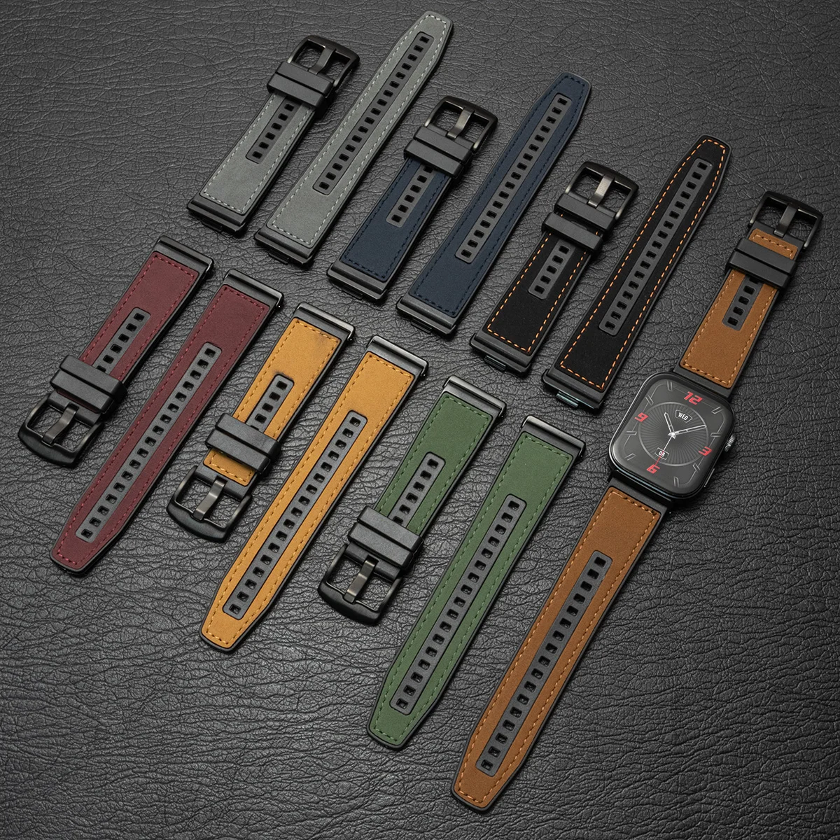 Leather Strap for Huawei Watch Fit 5 4 Pro Watchband Quick Release Men Women Watch Band for Huawei Fit 5 4 3 Accessories