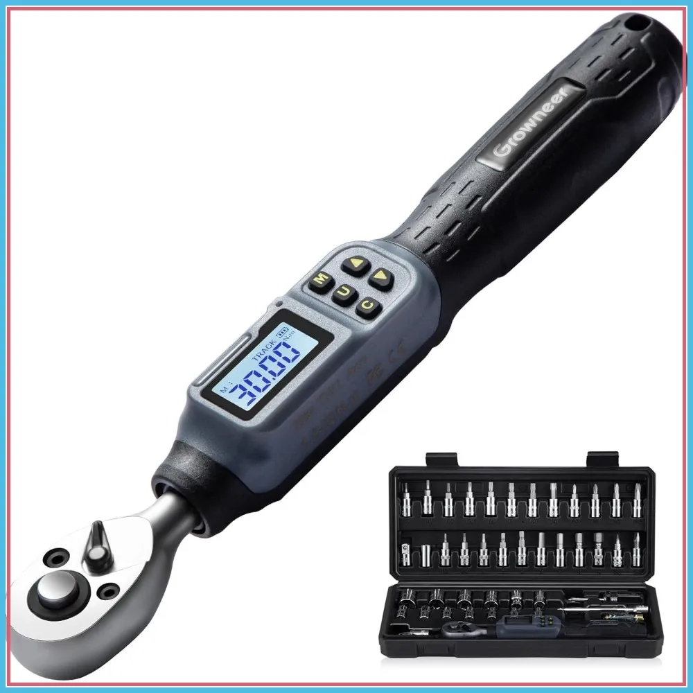 

Digital Torque Wrench, 1.5-30 Nm Range, with Buzzer & LED Indicator for Gunsmithing Bike Motorcycle