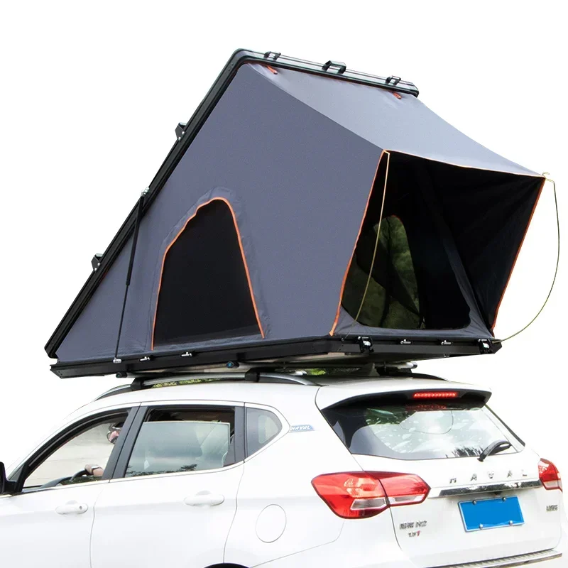 

Family camping aluminium roof top tent 2-3 person skylight vehicle car for sale