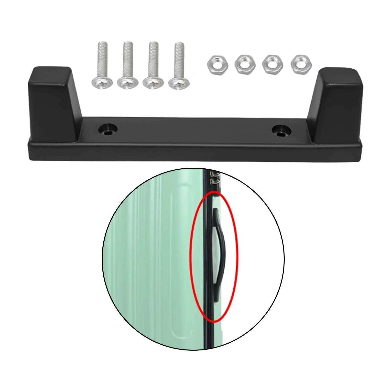 Bagagem Pés Suporte, Alto Desempenho, plástico Resistente Bagagem Suporte Inferior, Bagagem Pé Stud para Malas de Viagem Substitui