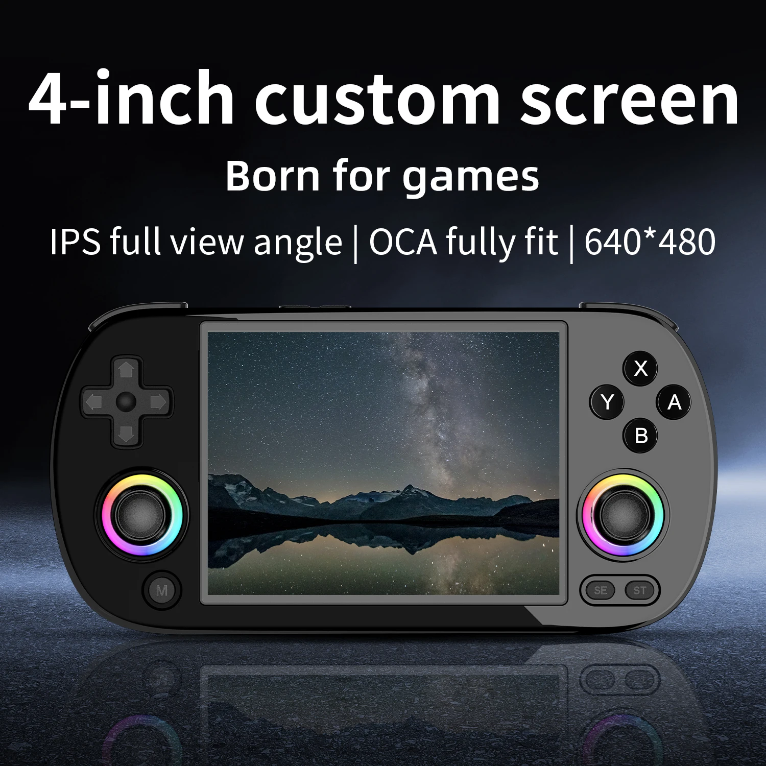 Imagem -02 - Anbernic Handheld Game Console Console de Video Gaming Retro Linux Sistema de 64 Bits 4.0 Tela Ips Joystick Iluminação Rgb Rg40xx h