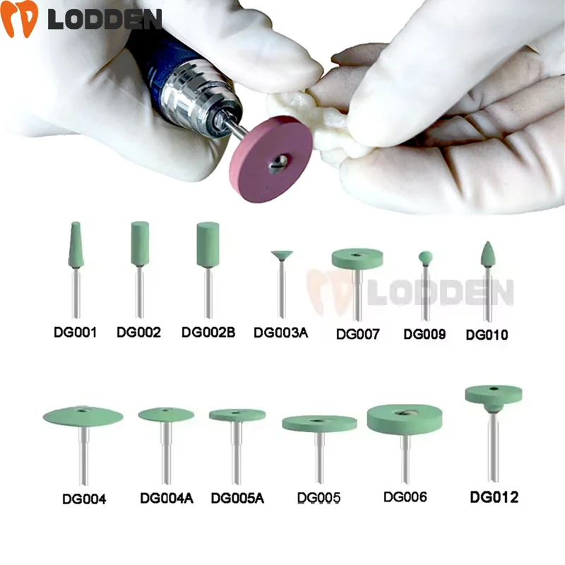 

LODDEN Dental Ceramic Diamond Polisher Grinder Dental Lab Zirconia Porcelain Polisher for Zirconia Porcelain Crown Polishing