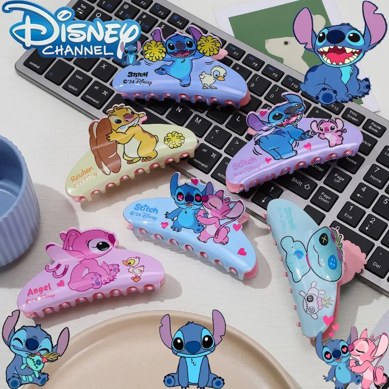 

Disney Stitch Acrylic Hair Clip Women Lilo & Stitch Cute Cartoon Claw Clip Accessory Students Ponytail Decoration Barrette Gifts