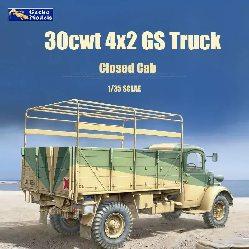 

Модель Gecko 1/35, 35GM0072, закрытая кабина британской армии, 30cwt 4x2 GS, сборка грузовика, весы, игрушки «сделай сам», комплект модели