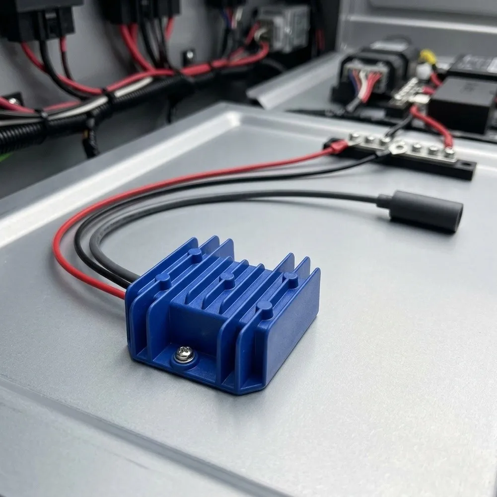 12V 24V Input Aluminum Boost Power Supply 30V 3.5A or 48V 1.5A Output with O Ring Terminal for Outdoor Deployment