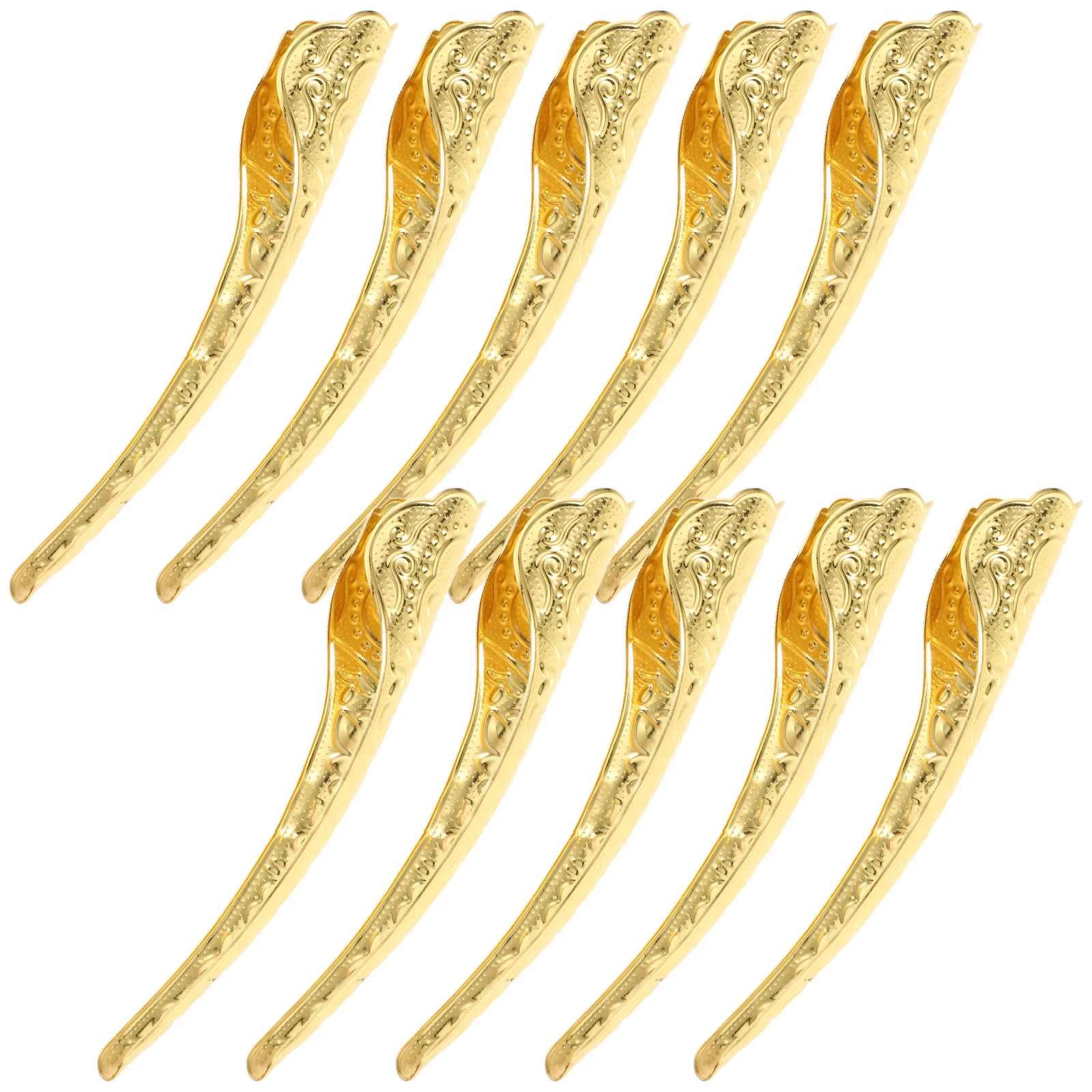 

10Pcs Fake Finger Covers Metal Fingertip Nail Rings Stylish Hollow Pattern for Stage Drama Role Play Carnival Christmas Festival