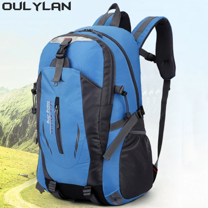 Oulylan Waterproof Climbing Backpacks Men Women Outdoor Sports Backpacks Camping Hiking Backpacks Sports Bag Mountaineering Bag