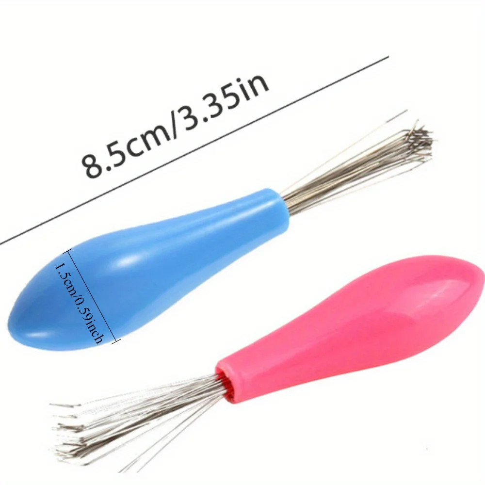 1pc Hair Brush Cleaner with Plastic Handle, Detangler Comb for Normal and Curly Hai