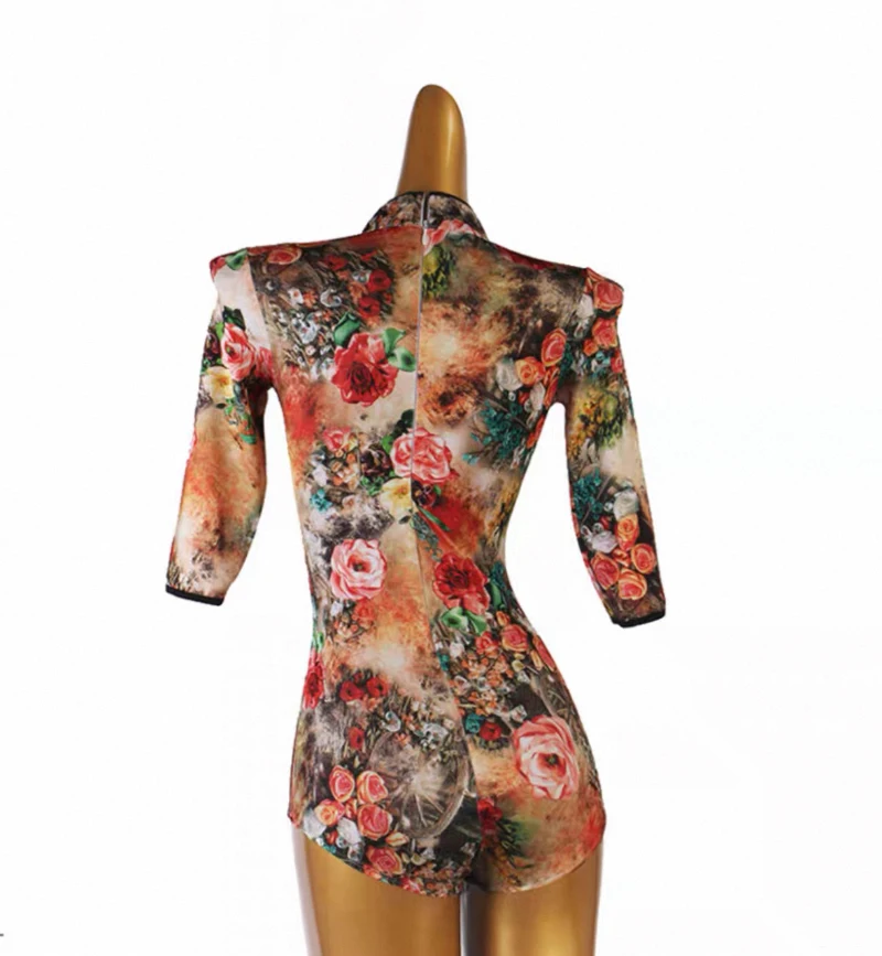 Abbigliamento da Ballo per Adulti, Stampa Avanzata, Smoking per Danza Latina, Valzer, Flamenco