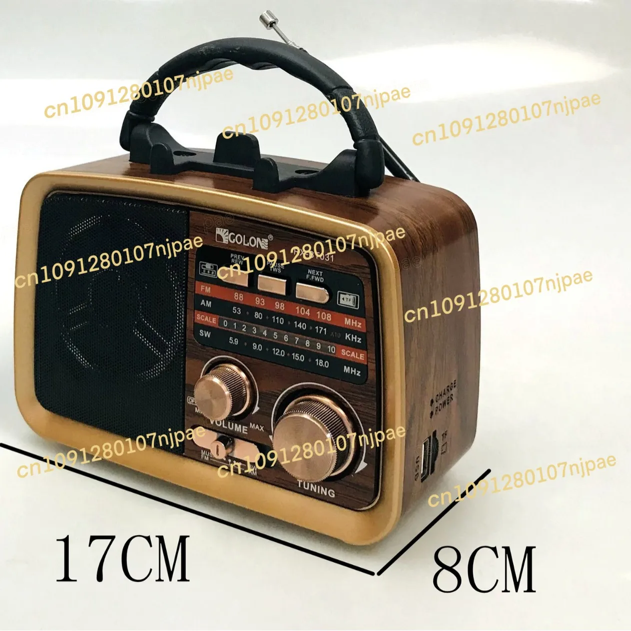 Radio Bluetooth enfichable multi-bande solaire, haut-parleur audio portable rétro, radio pour personnes âgées