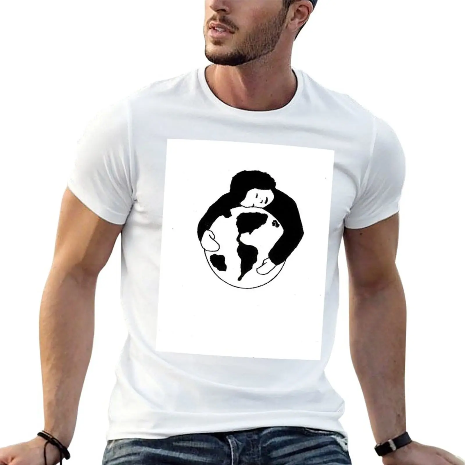 

Love The World T-Shirt t shirts for man cotton soft man t shirt cotton high quality T-Shirt