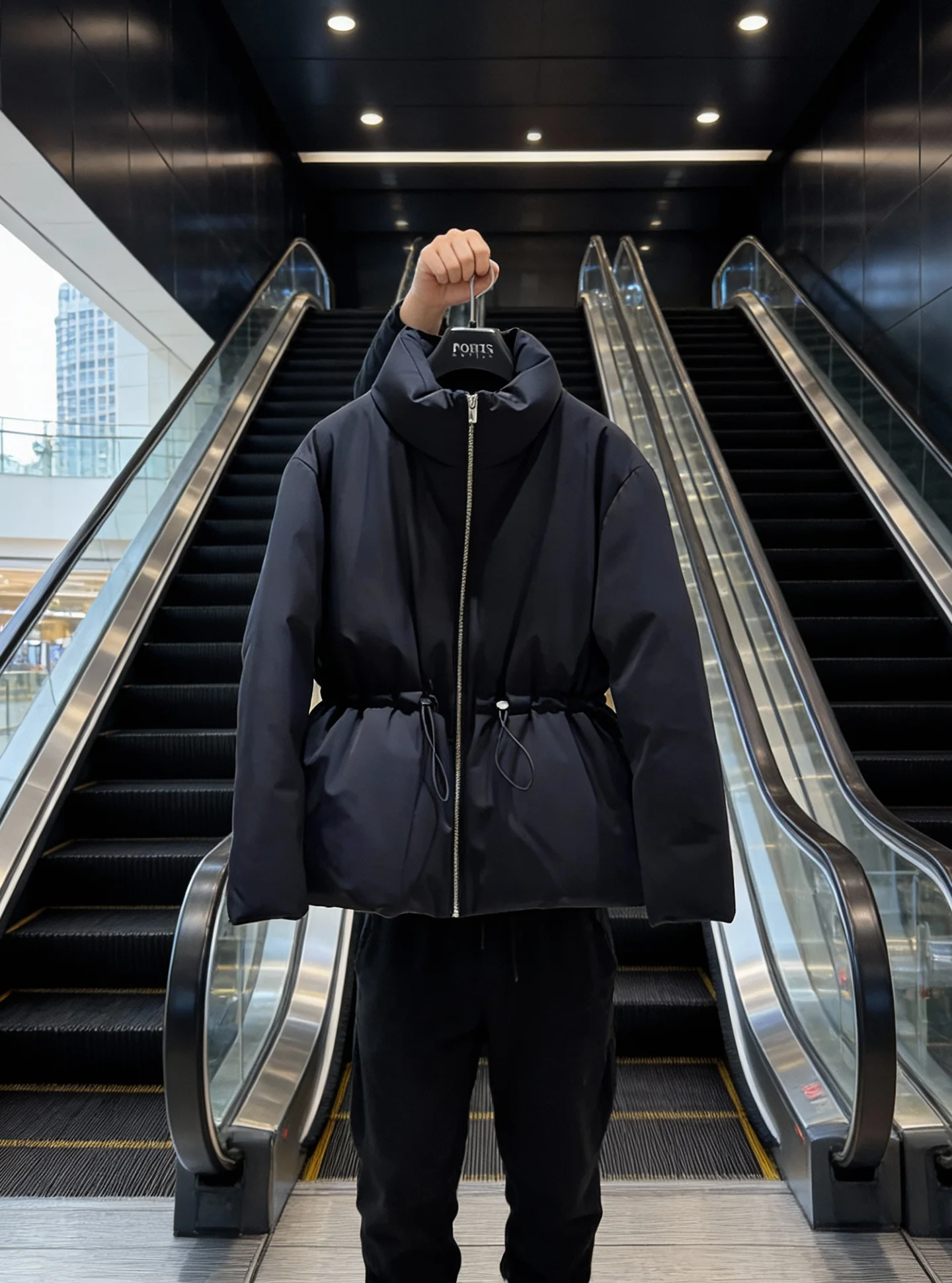 Sli ort Puffer Jaet Women's Bla Bouffant Winter Thi Outerwear Ele Sle Regular Fit Du down Ci Casual