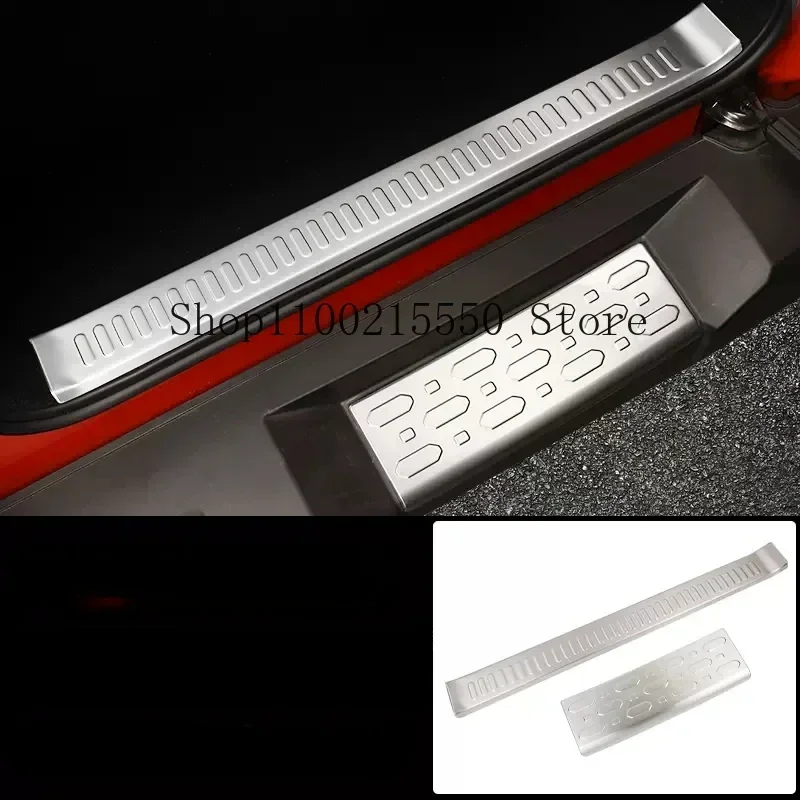 Great Wall GWM WEY TANK 300 Rear Guard Door Sill Strip Trunk Trim Strip Stainless Steel Rear Bar Pedal Modification Accessories