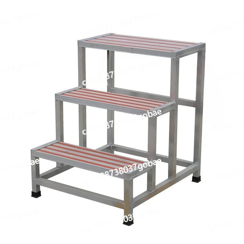 

Aluminum alloy staircase workshop third floor mobile work ladder