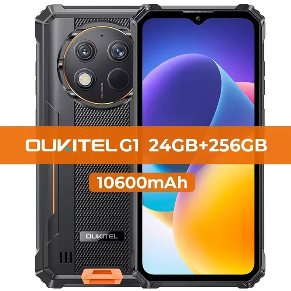 Oukitel スマートフォン 10600mAh　未使用品 OUKITEL G1タフネススマホ - 10600mAh、24(6+18)GB+256GB、6.52インチ