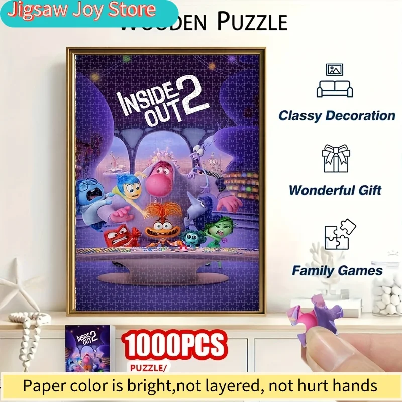 

Premium Wall Art Print of The INSIDE OUT 2 Movie Poster, Featuring a 1000pcs Jigsaw Puzzle Suitable for Family Fun. The Vibran