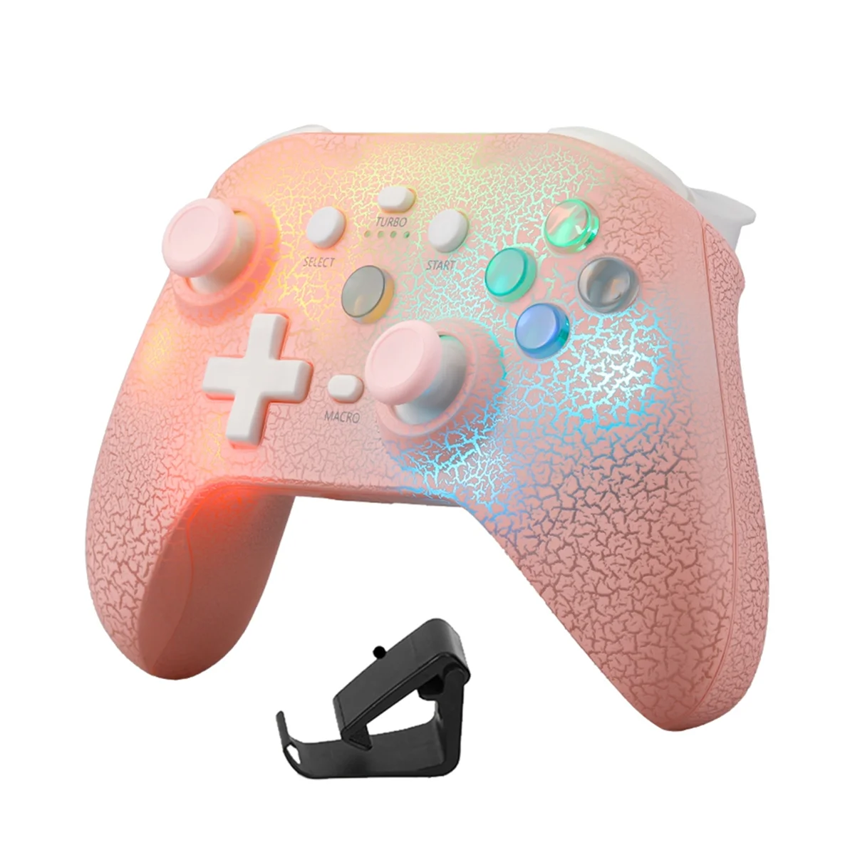 وحدة تحكم ألعاب لاسلكية POP-lNs21 + حامل للتبديل/Ps3/Ps4/Android/Ios 6-Axis Gyro Joystick محرك مزدوج لوحة ألعاب بلوتوث