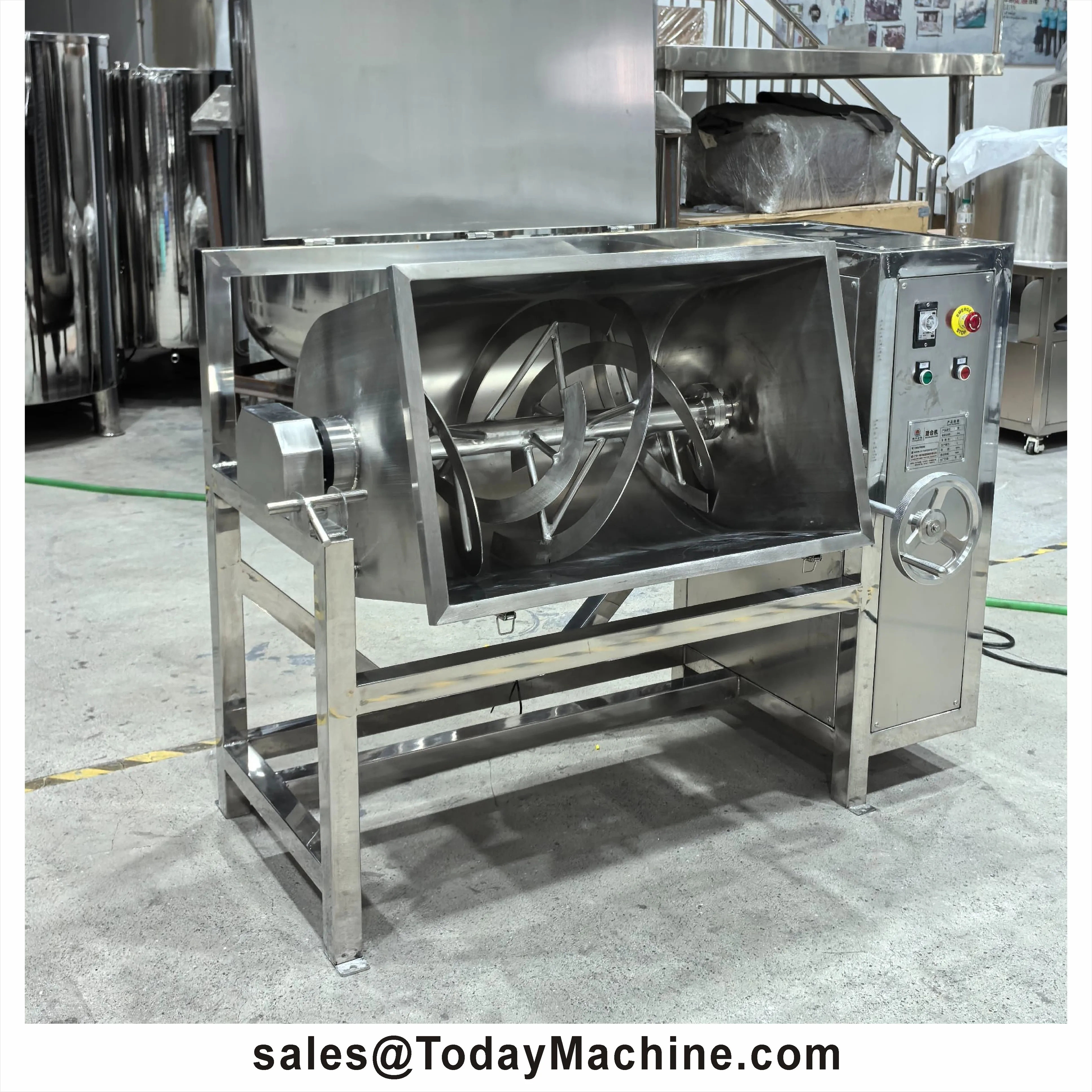 

Large Horizontal Feed Mixer Machine Dry Powder Mixing and Blending Plastic Auxiliary Equipment