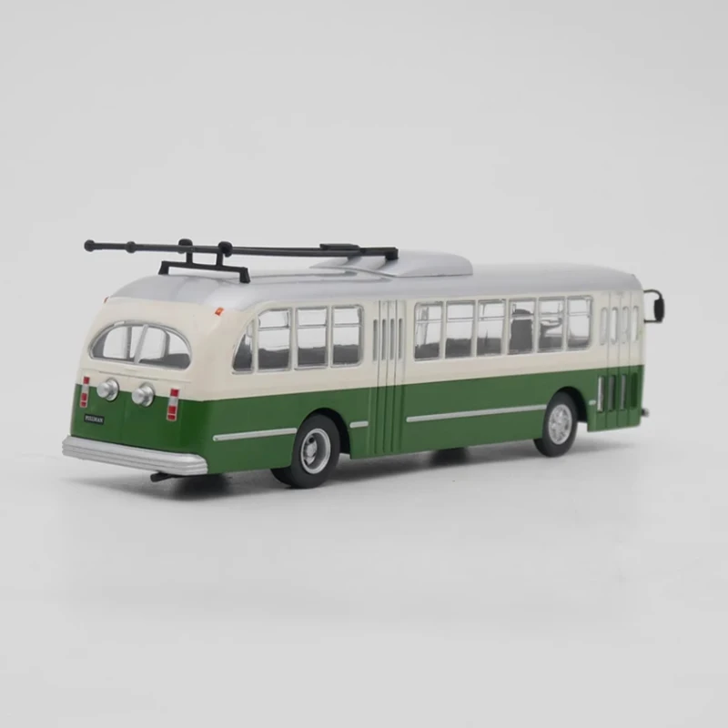 Diecast 1:72 Scale Pullman Serie 800 Trolleybus Alloy Car Model Finished Product Static Model Simulation Toy Collection Gift