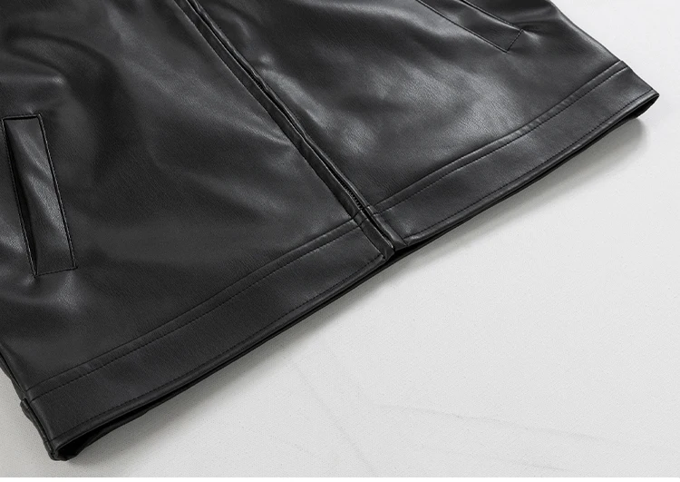 Mauroicardi Spring Autumn Cool Luxury Short Black Soft Light Pu Leather Jacket Men Zipper Casual Mens Jackets and Coats Fashion 40 S93a207b234c940228bcc0b721ef5631eX