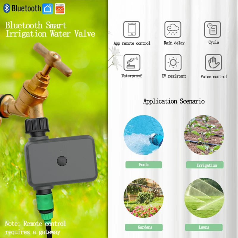 

Smart Home Garden Irrigation Water Valve Bluetooth Tuya App Control Sprinkler Timer Garden Automatic Irrigation Machine Gateway