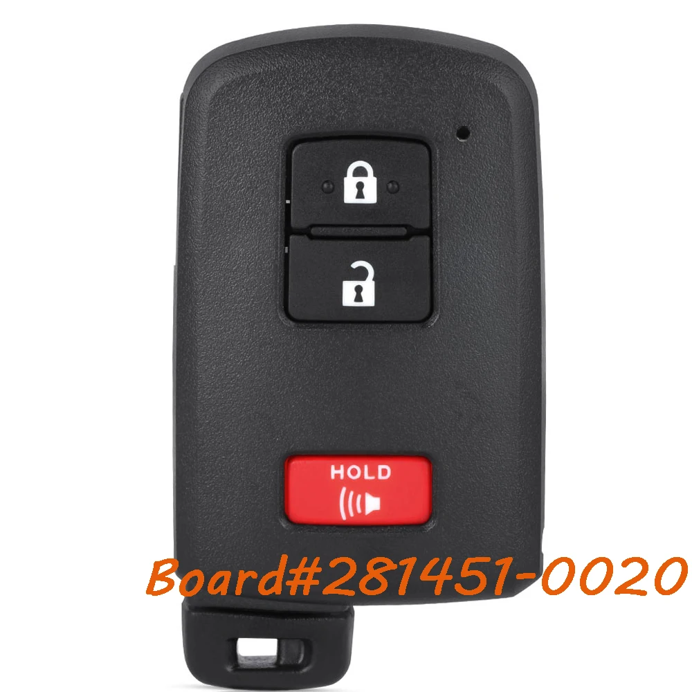 

KEYECU 281451-0020 для Toyota Prius C Prius V RAV4, умный дистанционный брелок без ключа HYQ14FBA 89904-52290, 314,3 МГц