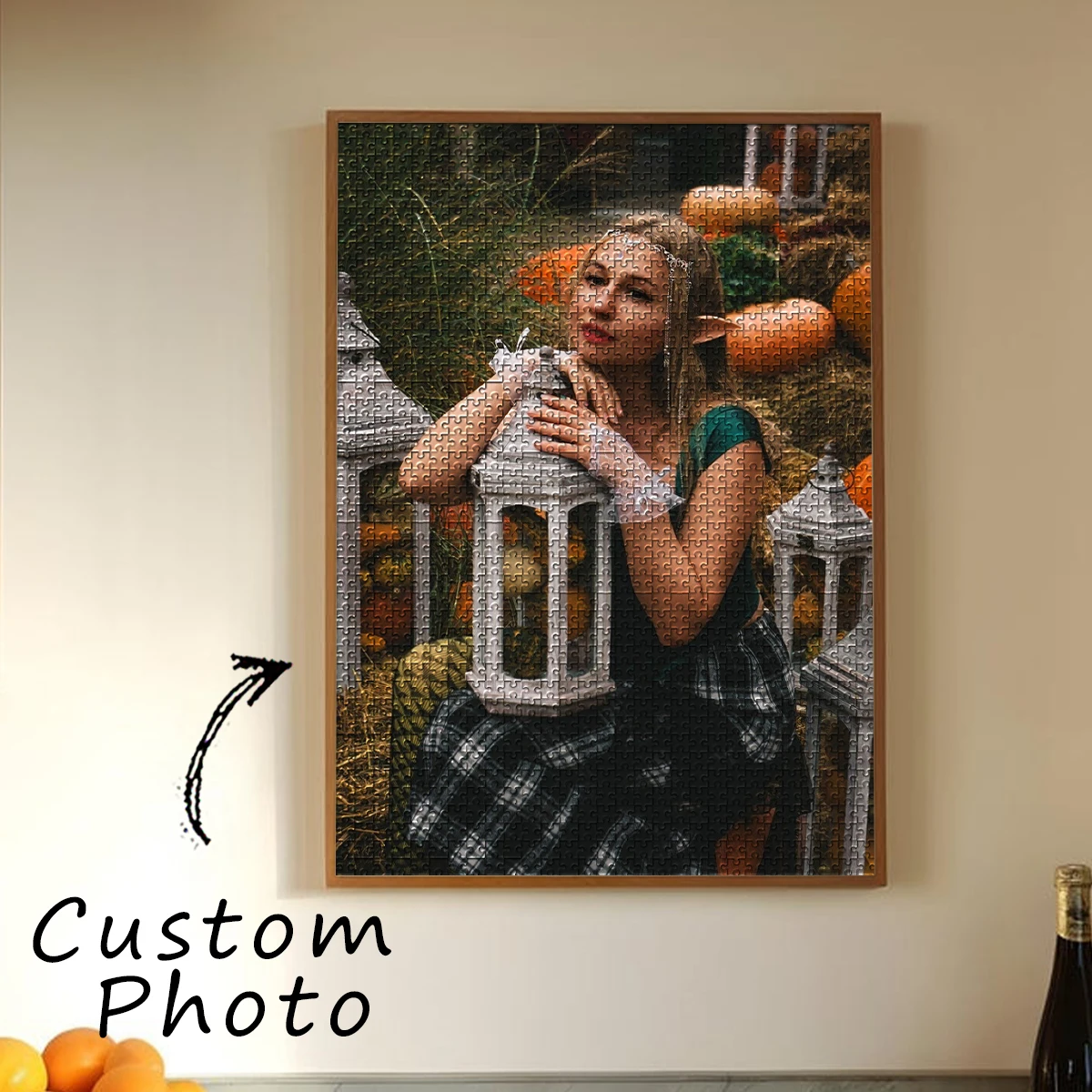 300/500/1000pcs  princess Custom Photo Jigsaw puzzle Mosaic Personalized Photo For Kids Toy Handmade Birthday Gifts view 6