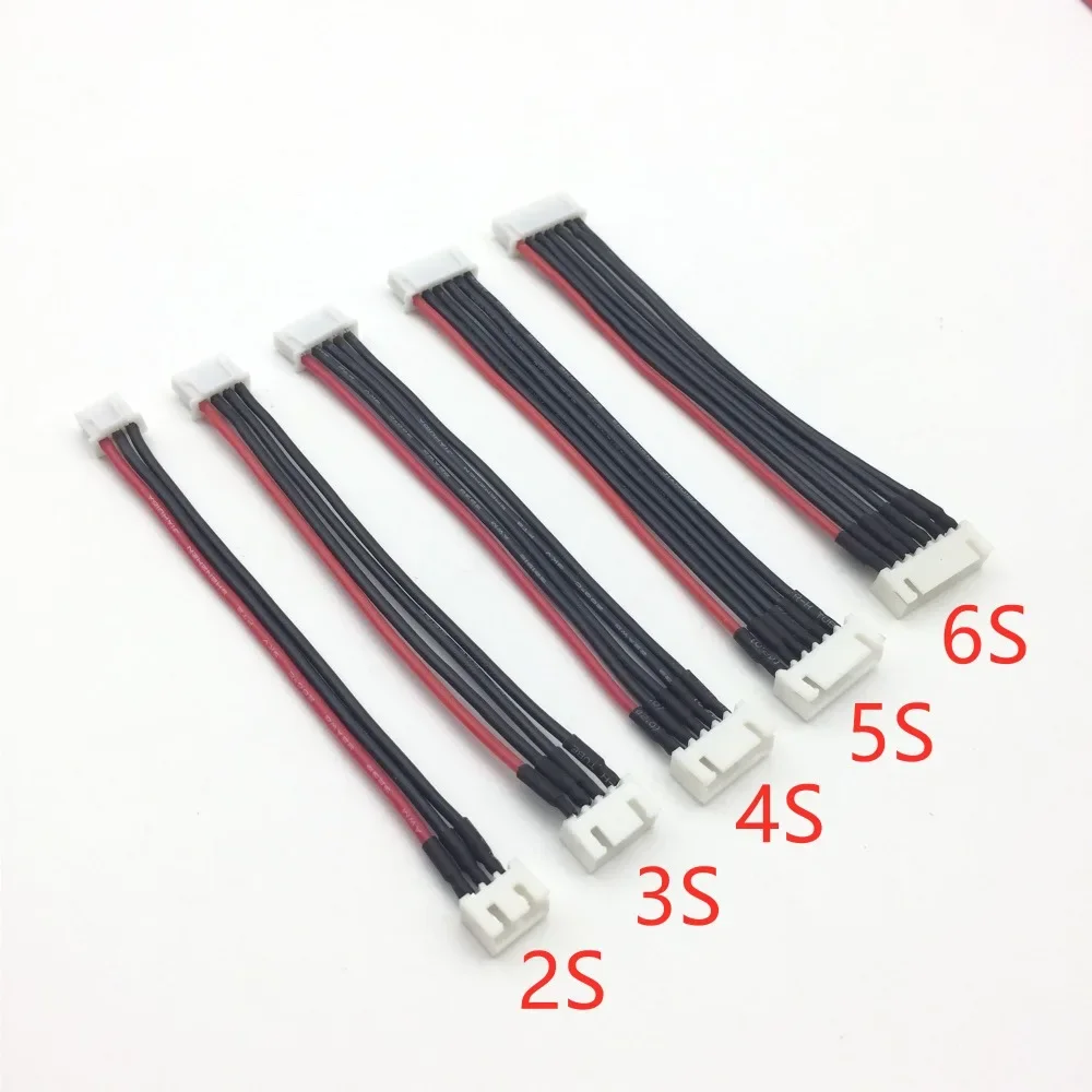 5PCS 150mm 2S 3S 4S 5S 6S LiPo Battery Balance Extension Cable 22AWG Silicone Wire Male Female Connector