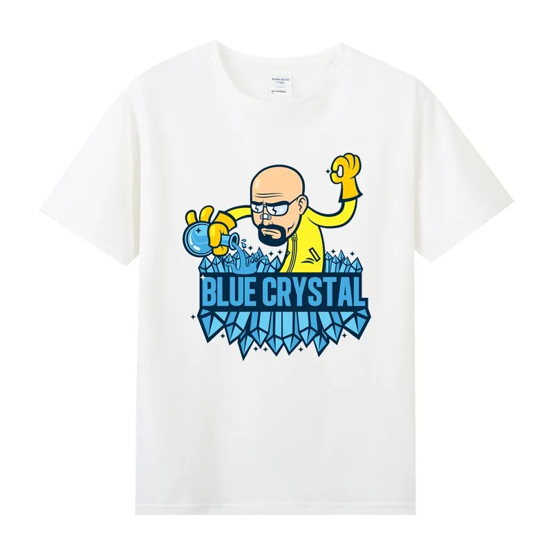 Summer Cotton Round Neck Short-sleeved T-shirt Plus Size Bottoming Shirt American TV Show Breaking Bad Gus Heisenberg