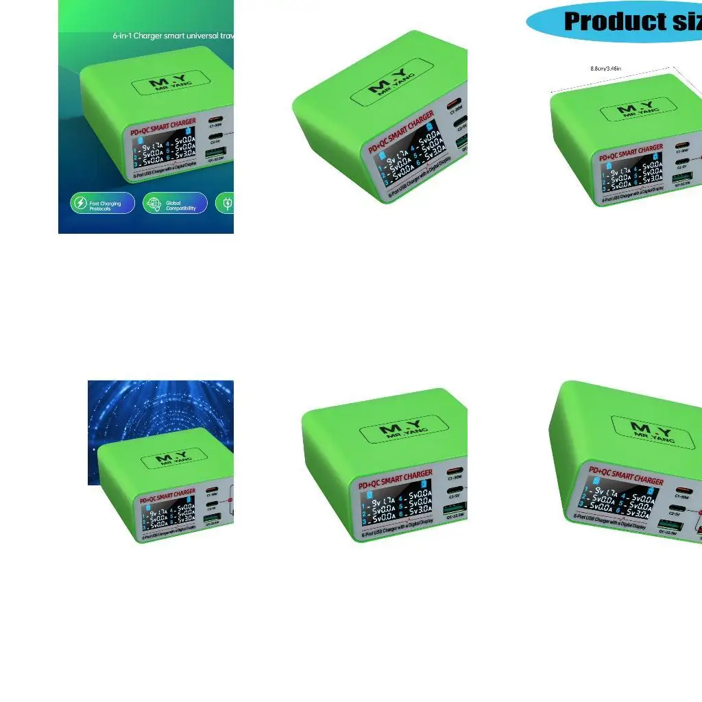 Advanced Desktop with 6 Intelligent Port & Temperature Control Function 88Mm D2RC