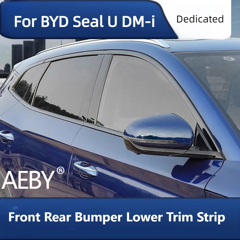 

AEBY для BYD Seal U DM-i 2020-2022, нижняя накладка на передний и задний бампер, глянцевый черный внешний Стайлинг, автомобильные аксессуары