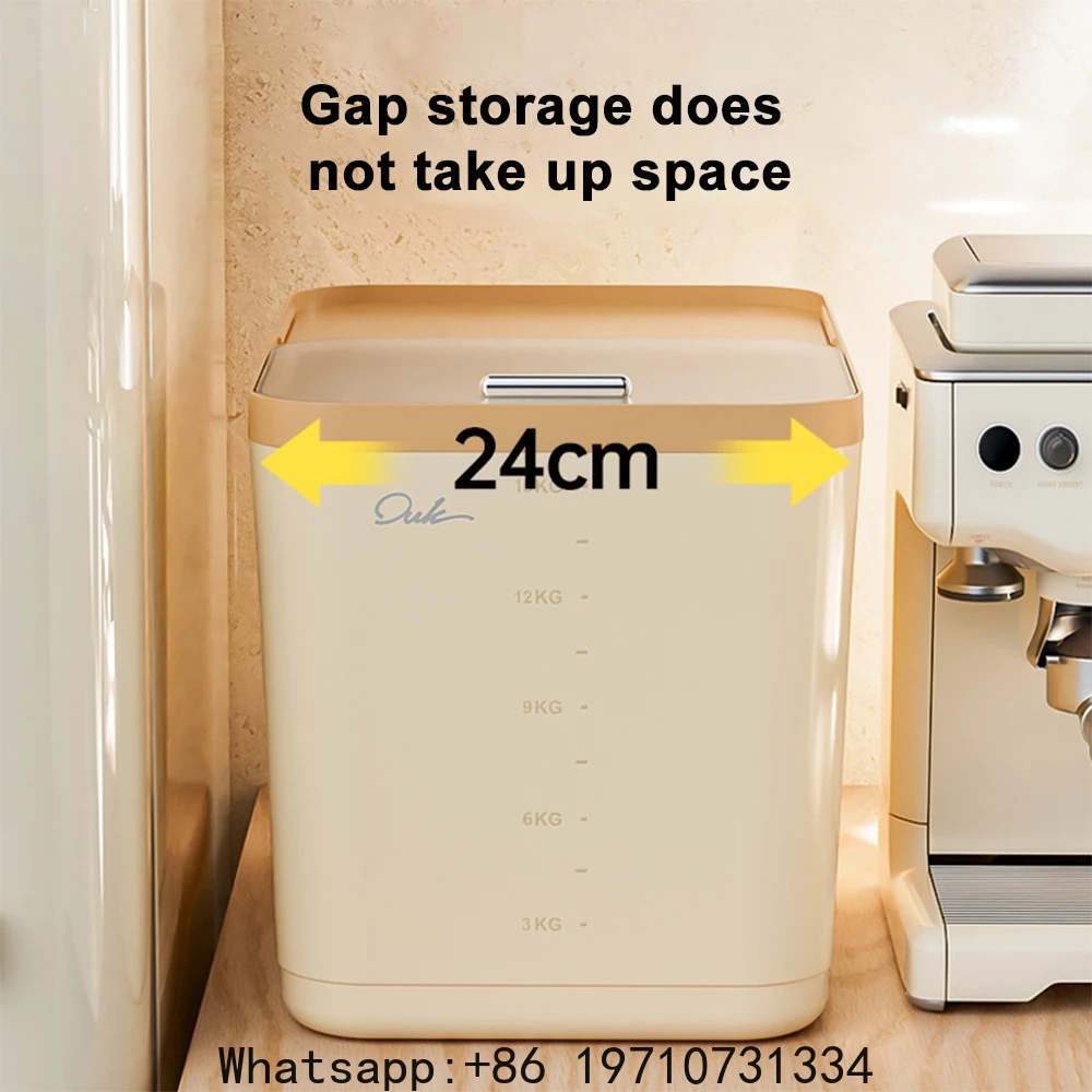 5/10/15KG Rice Storage Box Home with Lid Insect Proof Moisture Proof Rice Box Sealed Jar Kitchen Container Storing Dry Grain