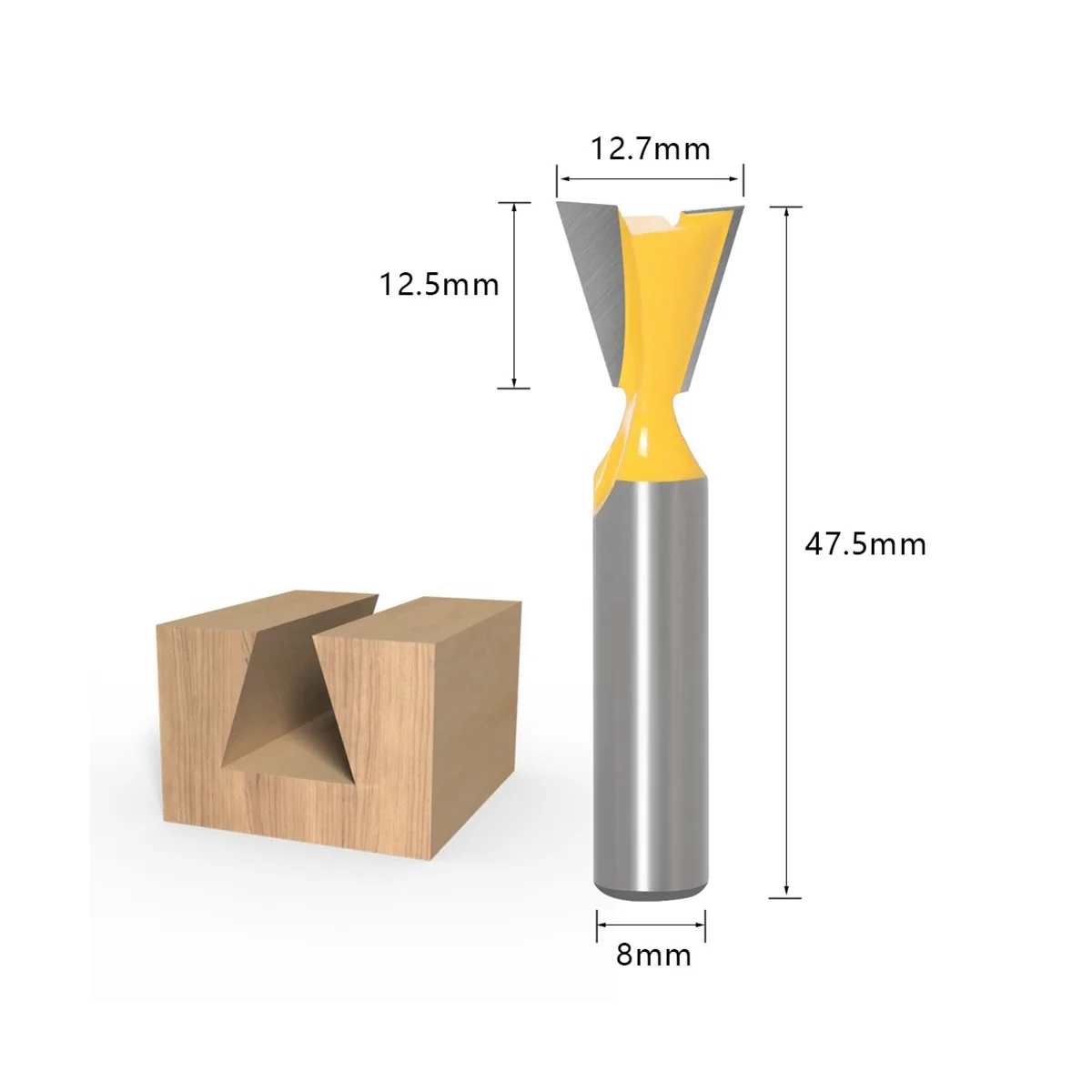 15Pcs 6.35mm Router Bit Set Trimming Straight Milling Cutter Wood Bits Tungsten Carbide Cutting Woodworking Trimming