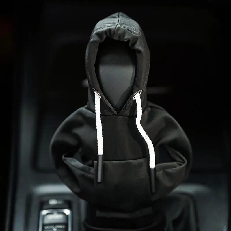 Car Shifter Hoodie Mini Hoodie Shift Knob Cover Fashionable Auto Shifter Cover Weird Stuff Comfortable Gear Shift Hoodie For Car