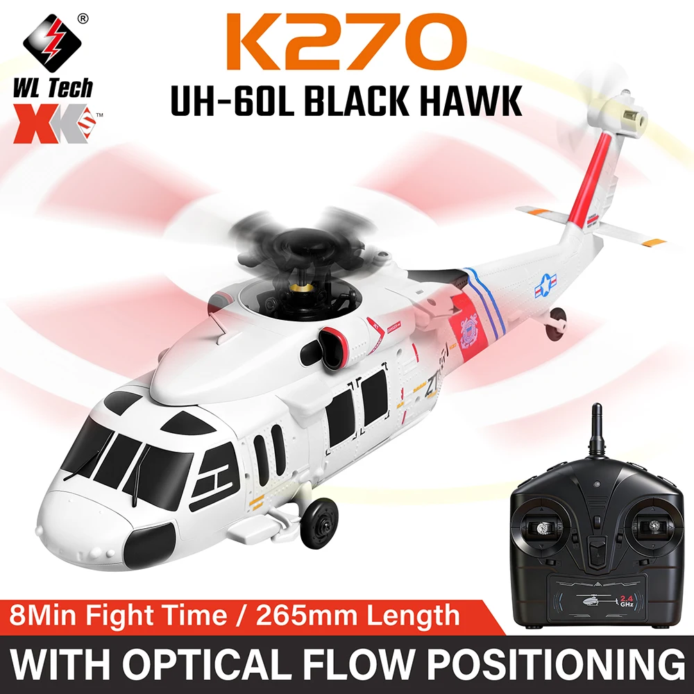 

Вертолет Wltoys K270(UH-60L) 4-канальный бесщеточный с вертолетом с оптическим позиционированием потока