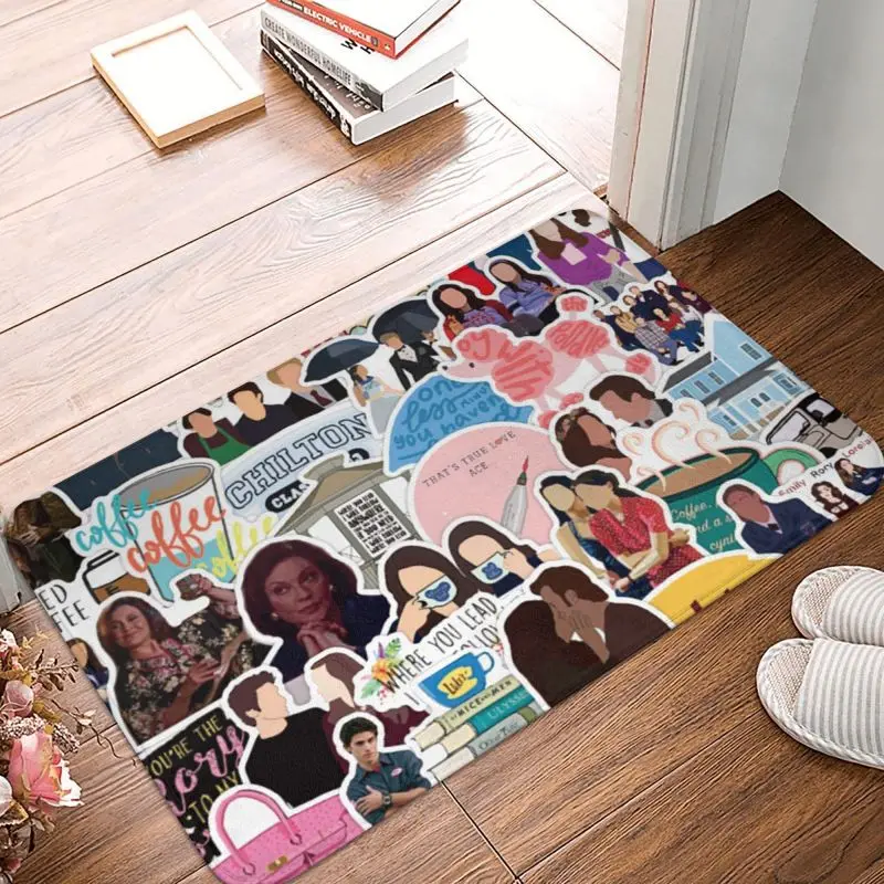 Custom Gilmore Girls Graffiti Doormat Mat Anti-Slip Kitchen Bath Toilet Rug Carpet 40*60cm